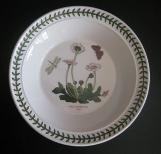 Nwt Portmeirion Soup Plate Bowl The Botanic Garden Daisy Bellis Perennis 8 1/2 "