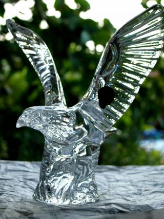 Waterford Crystal Eagle Sculpture / Figurine Brand Made In Ireland