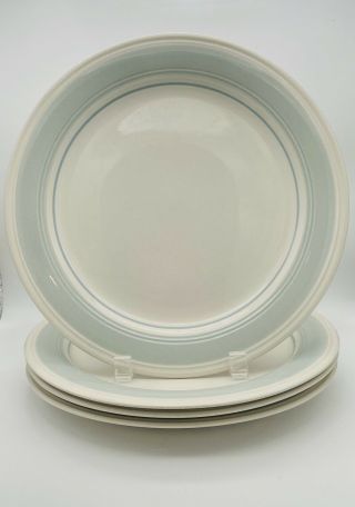 Set Of 4 Impressions By Daniele Blue Mist Stoneware Dinner Plates 11 " Japan