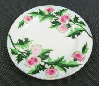 Vintage Rossetti Chicago Occupied Japan Hand Painted Thistle Décor Round Tray