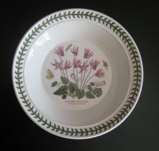 Nwt Portmeirion Soup Plate Bowl The Botanic Garden Ivy Leaved Cyclamen 8 1/2 "