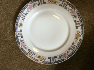 Vintage Ct Altwasser Silesia Plates (4) Blue With Gold Rim Made In Germany.