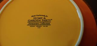Home & Garden Party Stoneware Tucsan 8 " Plates