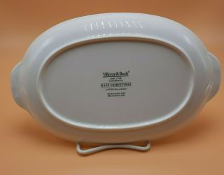 Villeroy and Boch NAIF CHRISTMAS 10.  25 inch handled serving tray LaPlau design 3