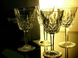 Waterford Crystal Lismore Claret Wine Glass Set Of 4 Brand Ireland