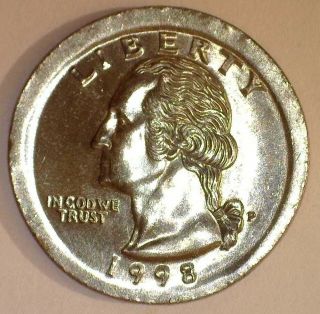 1998 25¢ Large Broadstruck On T - I Blank