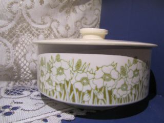 Vintage Collectable Hornsea Fleur Pottery Casserole 1970 - 1977 Made In England
