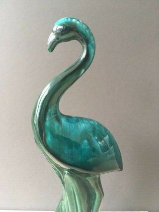 Vintage Hand Painted Teal - Green Flamingo Made in Japan MCM Kitsch 2