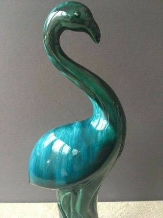 Vintage Hand Painted Teal - Green Flamingo Made in Japan MCM Kitsch 3