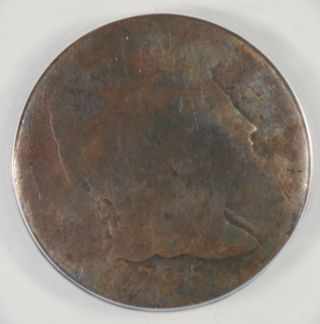 1795 1c Flowing Hair Large Cent Penny Coin ANACS P01 Details Lettered Edge 2