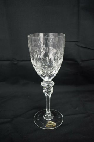 Rogaska Gallia Pattern Wine Glass Fine Crystal Etched Floral Set of 10 7 3/4 