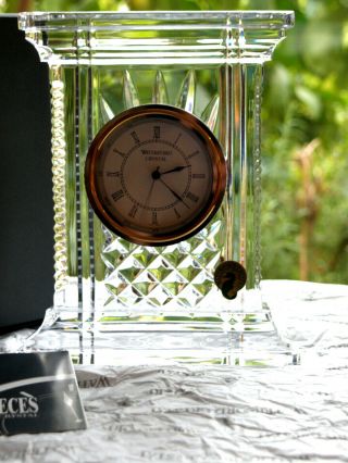 Waterford Crystal Large Atrium Clock Brand Made In Ireland