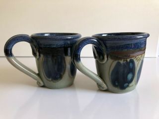 Vintage Chatham Potters Usa Studio Pottery Coffee Mugs Cape Cod (2)