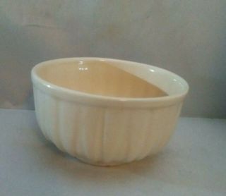 Viintage Mccoy Pottery 518 Round White Dish Bowl Planter - 3 Cup Capacity Usa