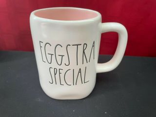 Rae Dunn Pink Inside " Eggstra Special " Mug 2021