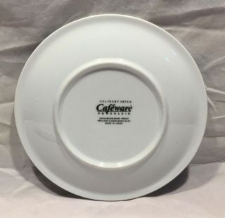 Set of 3 Culinary Arts Cafeware White Salad Plates 2