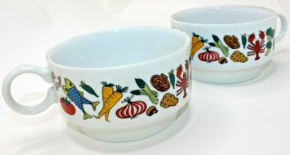 Set Of 2 Vintage Nantucket R8350 Japan Handled Soup Chowder Mugs Cups Bowls
