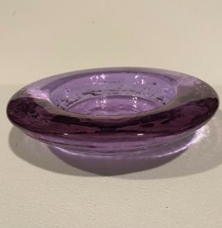 Fire And Light Recycled Glass Candle/Wine Holder PURPLE color 2