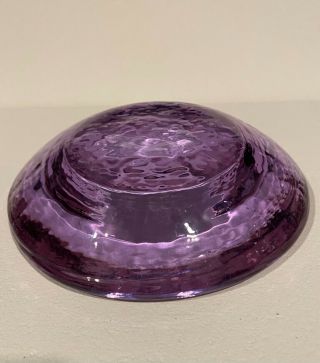 Fire And Light Recycled Glass Candle/Wine Holder PURPLE color 3