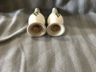 Vintage Lily of the Valley Fine Arts Salt and Pepper Shaker 4.  5 