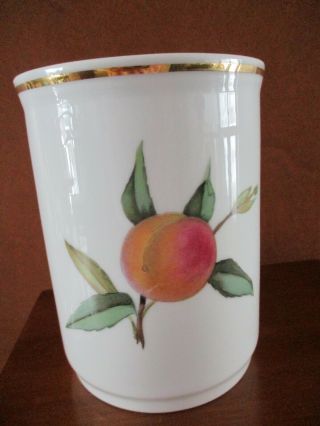 Vtg.  Royal Worcester " Evesham " Utensil Jar/vase England