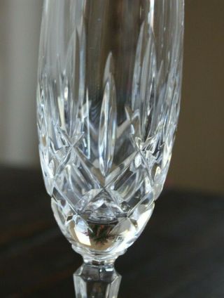 Gorham Crystal LADY ANNE GOLD Flutes Champagne Glasses Set of SEVEN 8 - 5/8 