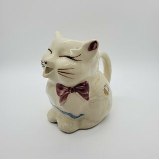 Vintage Shawnee Pottery Kitty Cat Puss And Boots Creamer Pitcher