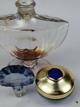 Vintage 6 In.  Guerlain Paris Shalimar Perfume Bottle,  Orchidee Imperial Cream.  P6
