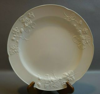 Minton Strawberry Embossed 18th Century Staffordshire Salt Glaze Dinner Plate