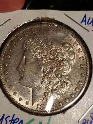 1883 S Morgan Dollar Solid Au Toned Better Date