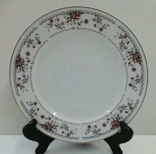 Set Of Six (6) 8 - 3/8 " Fine Porcelain China " Claremont " Pattern Dinner Plates