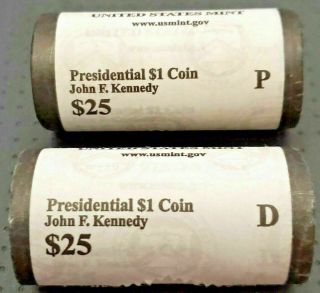 2015 P D $1 Presidential Dollar John F.  Kennedy Uncirculated Rolls $50 Face
