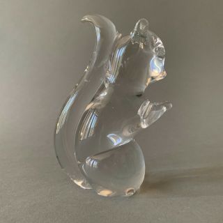 Rare Vintage Simon Pearce Pierce Hand Crafted Glass Squirrel Figurine