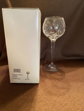 Miksasa English Garden Hock Glasses Box Of 2