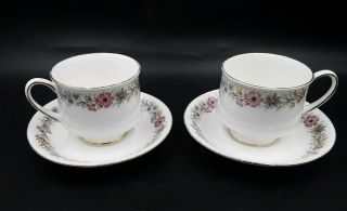 Bone China Paragon By Appointment 2 Belinda Pattern Cup And Saucers