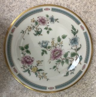Lenox “morning Blossom” Salad Plate Flowers With Gold Trim On Cream Base 7.  75”