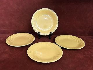 (4) Vintage Stangl Pottery Colonial Yellow 7 1/8 " Dessert Plates