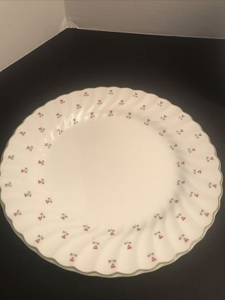 Pair Laura Ashley “Thistle” 9.  5” Dinner Plates Johnson Brothers Made In England 2