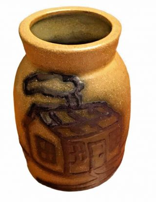 Beaumont Brothers Pottery BBP Miniature Salt - Glazed Crock 1990 House Cabin 3 