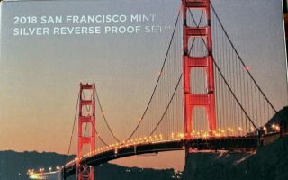 2018 S Silver Reverse Proof Set San Francisco 50th Anniversary