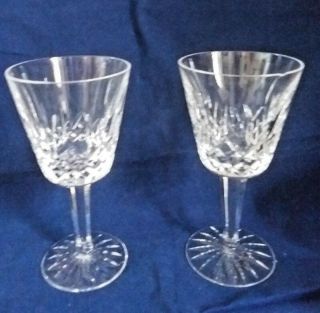 SET of Seven (7) WATERFORD Crystal LISMORE Claret Wine Glasses 5 7/8 