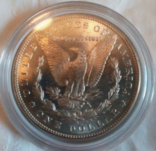 1890 - S Morgan Silver Dollar.  Bright white.  Morgan Dollar.  MD - 1000 2