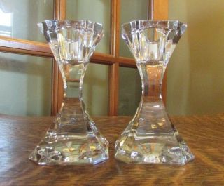 Villeroy & Boch " Cocktail Club " Crystal Candle Stick Holders 4 "
