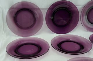 Bryce Aquarius Amethyst Purple (9) Luncheon Plates,  8 1/4 