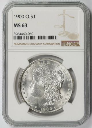 1900 - O Morgan Dollar $1 Ms 63 Ngc