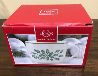 Lenox Holiday Soup Cup Bowl 24 Oz Microwave Dishwasher Safe