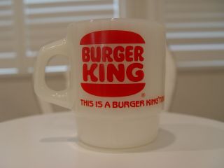 Fire - King THIS IS A BURGER KING TOWN Advertising Stackable Coffee Mug 2