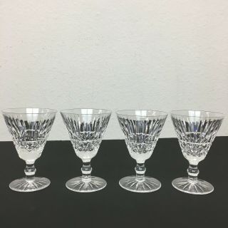 Waterford Crystal Ireland Tramore Maeve Water Glasses 5 5/8 " Goblet - Set Of 4