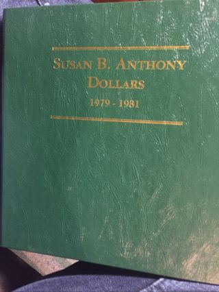 Susan B Anthony Dollar Dansco Album Set Complete 1979 - 1981 W/ Proofs - 18 - Coins