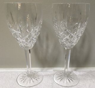 Waterford Araglin Blown Crystal Wine Glasses 7 - 1/8 "